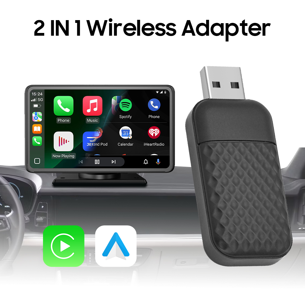 S5  Wireless Carplay & Wireless Android Auto 2 In 1 Adapter 