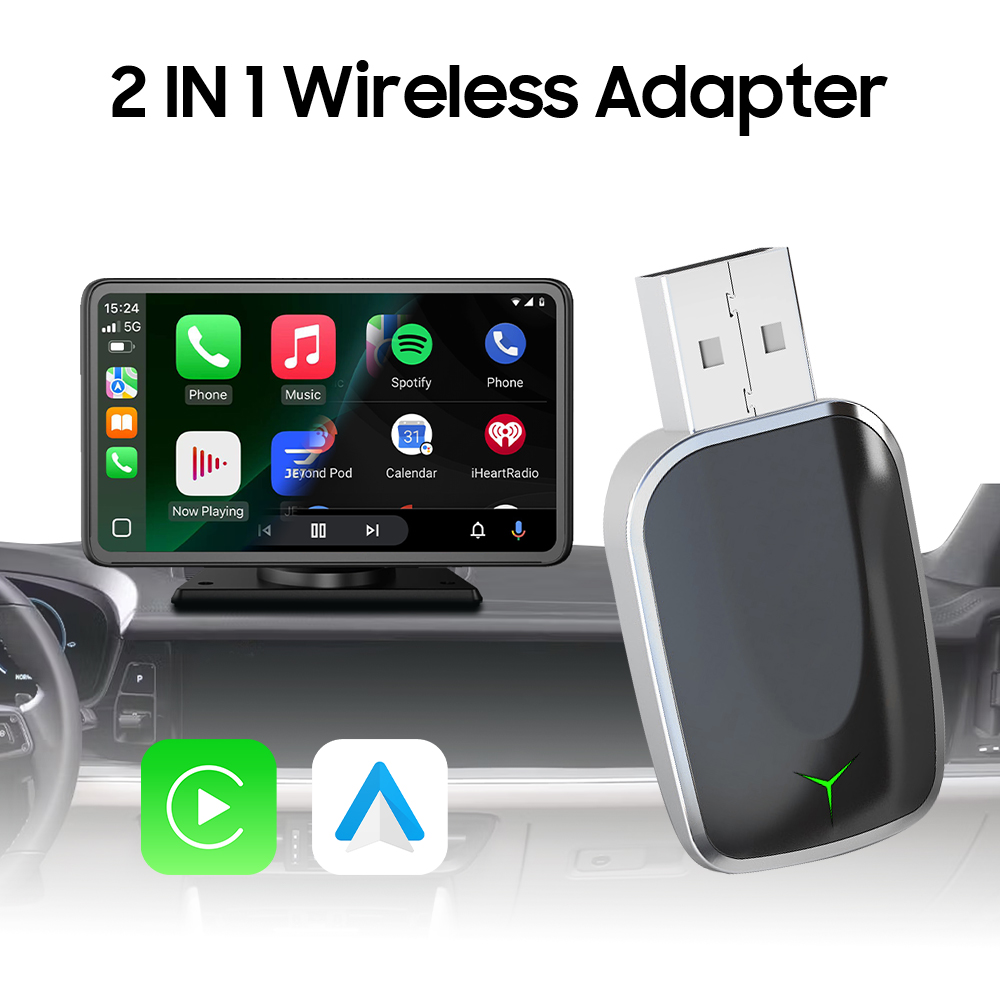 A4  Wireless Carplay & Wireless Android Auto 2 In 1 Adapter