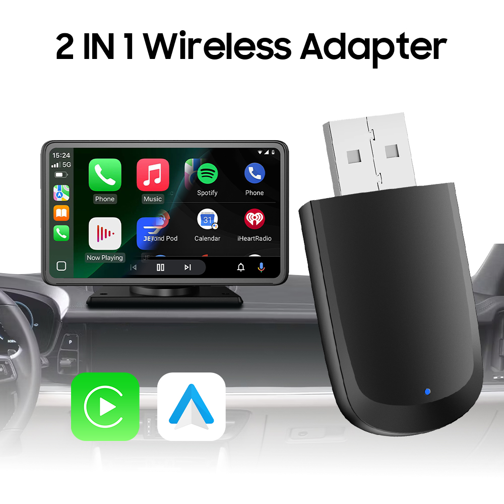 A3  Wireless Carplay & Wireless Android Auto 2 In 1 Adapter