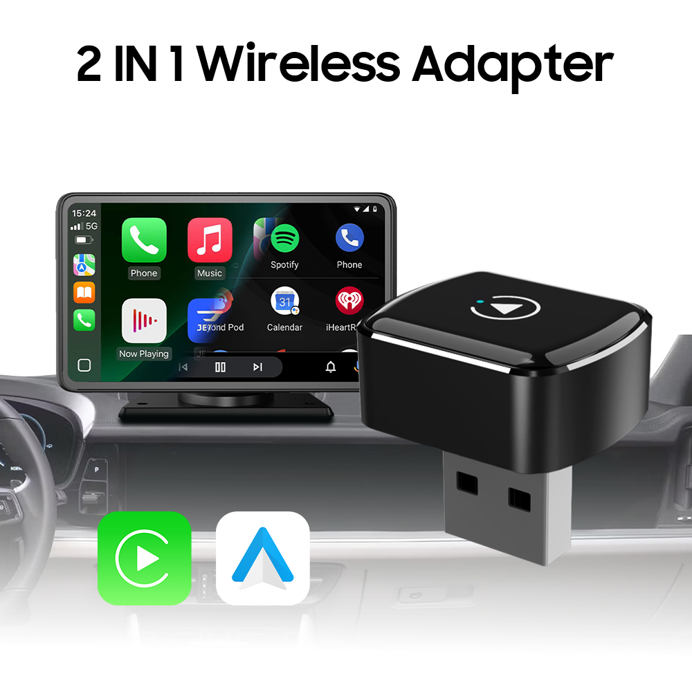 A11  Wireless Carplay & Wireless Android Auto 2 In 1 Adapter
