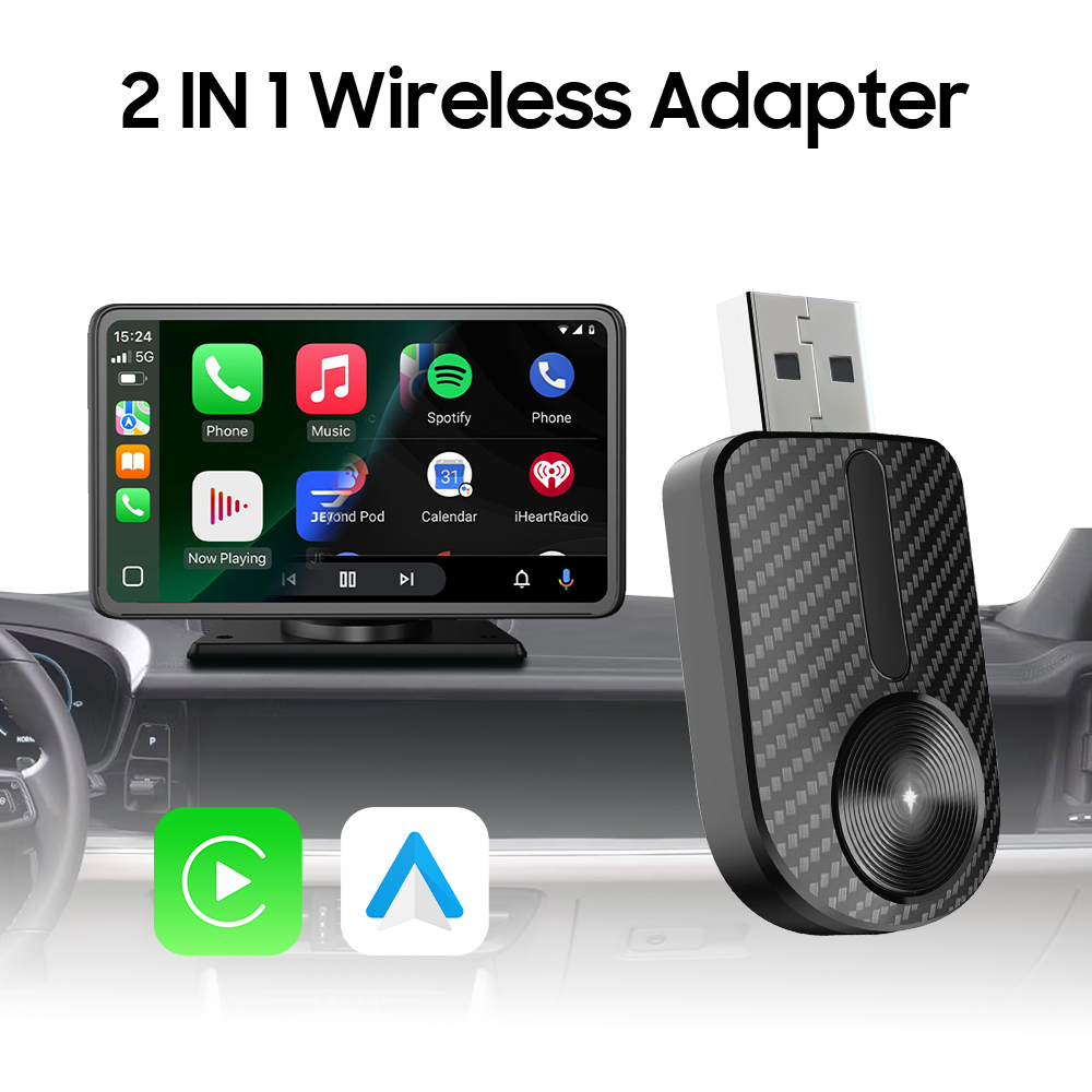 A13  Wireless Carplay & Wireless Android Auto 2 In 1 Adapter - 副本