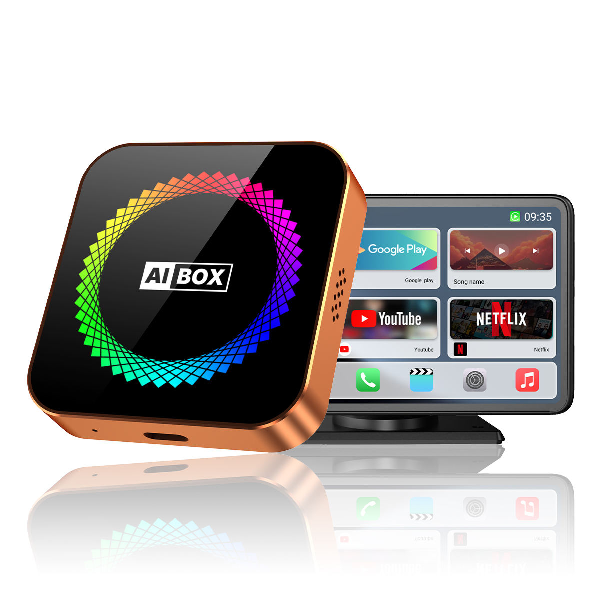 S5 3-in-1 Play store & wireless Apple CarPlay & Wireless Android Auto Adapter